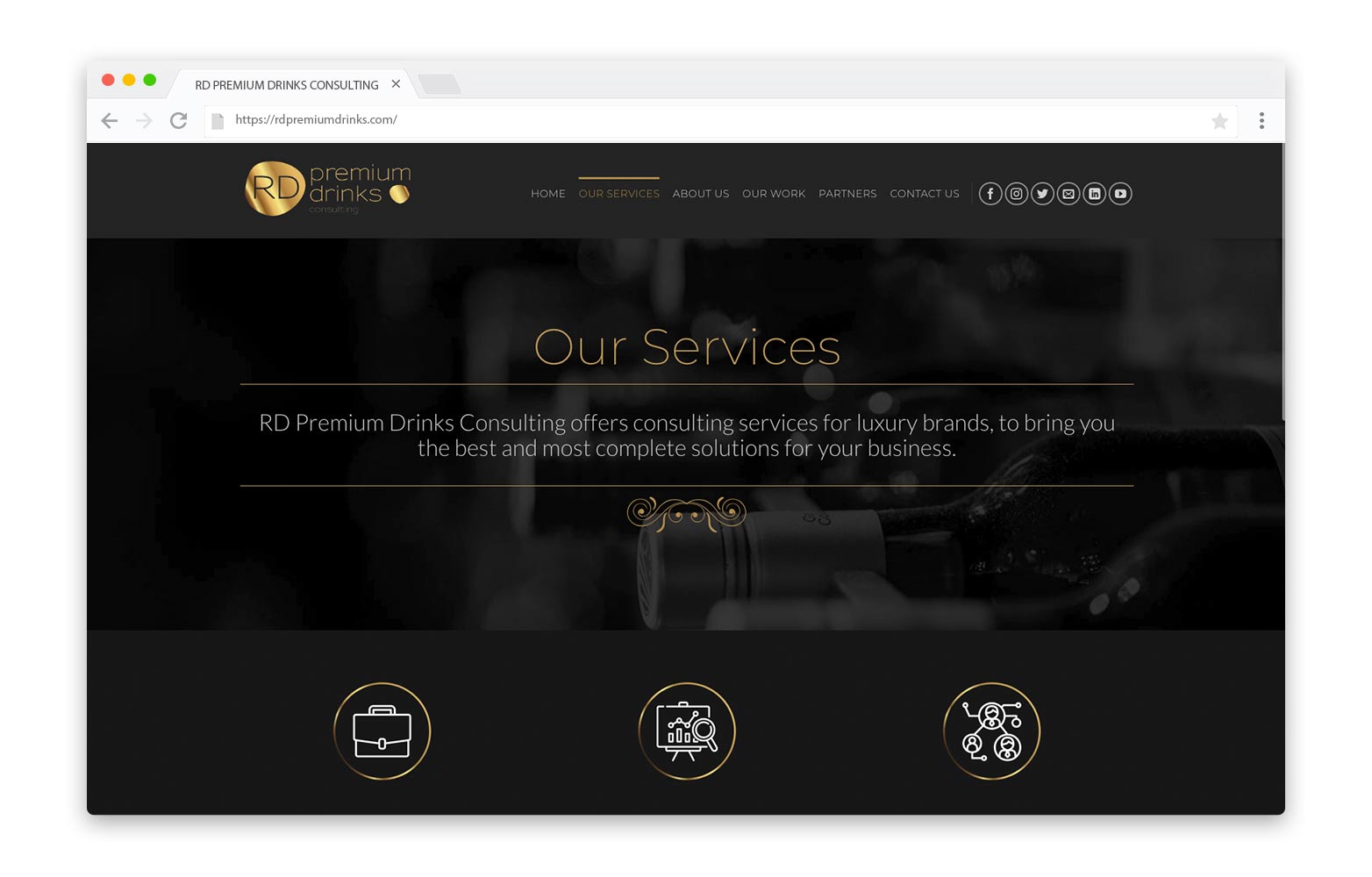 RD PREMIUM DRINKS - Diseño Web - alQuimia Publicidad - Valladolid