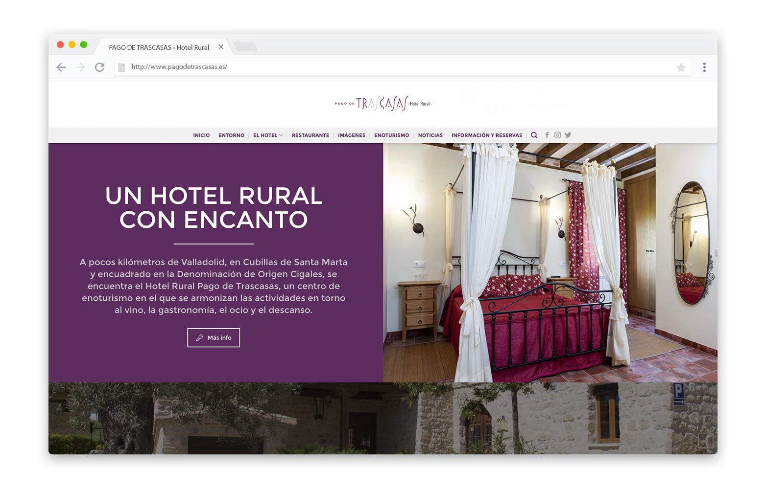 PAGO DE TRASCASAS - Diseño Web - alQuimia Publicidad - Valladolid