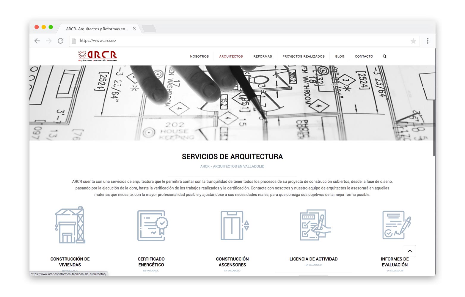 ARCR - Diseño Web - alQuimia Publicidad - Valladolid