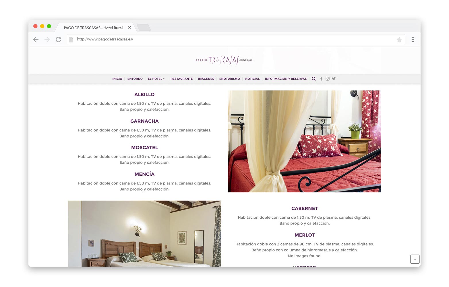 PAGO DE TRASCASAS - Diseño Web - alQuimia Publicidad - Valladolid