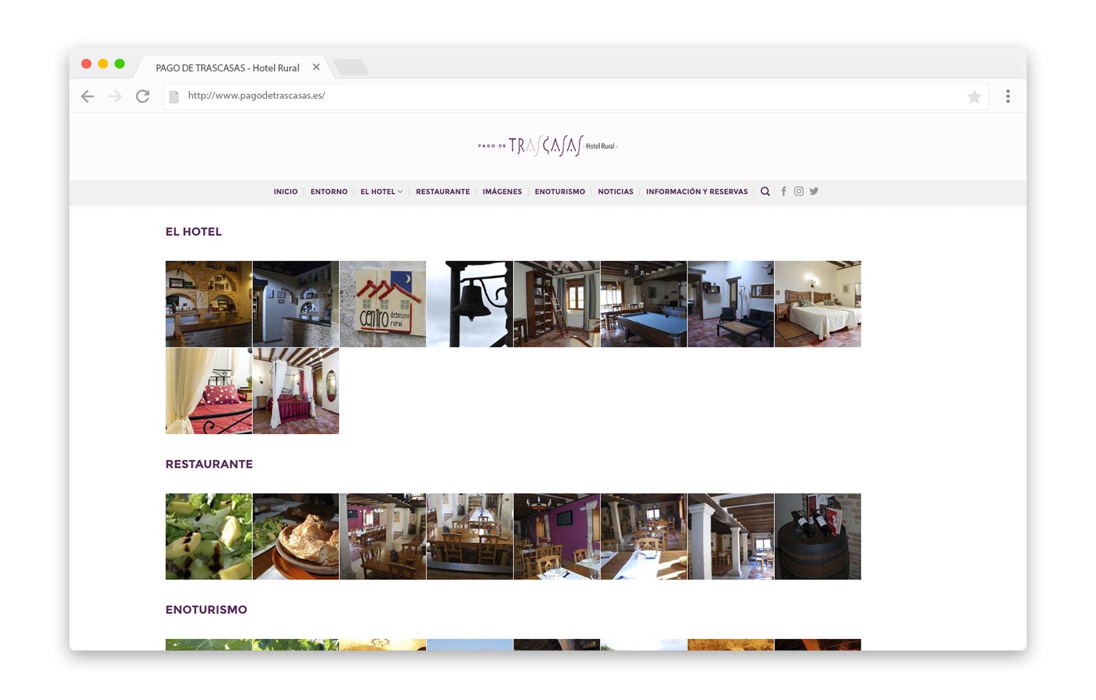 PAGO DE TRASCASAS - Diseño Web - alQuimia Publicidad - Valladolid