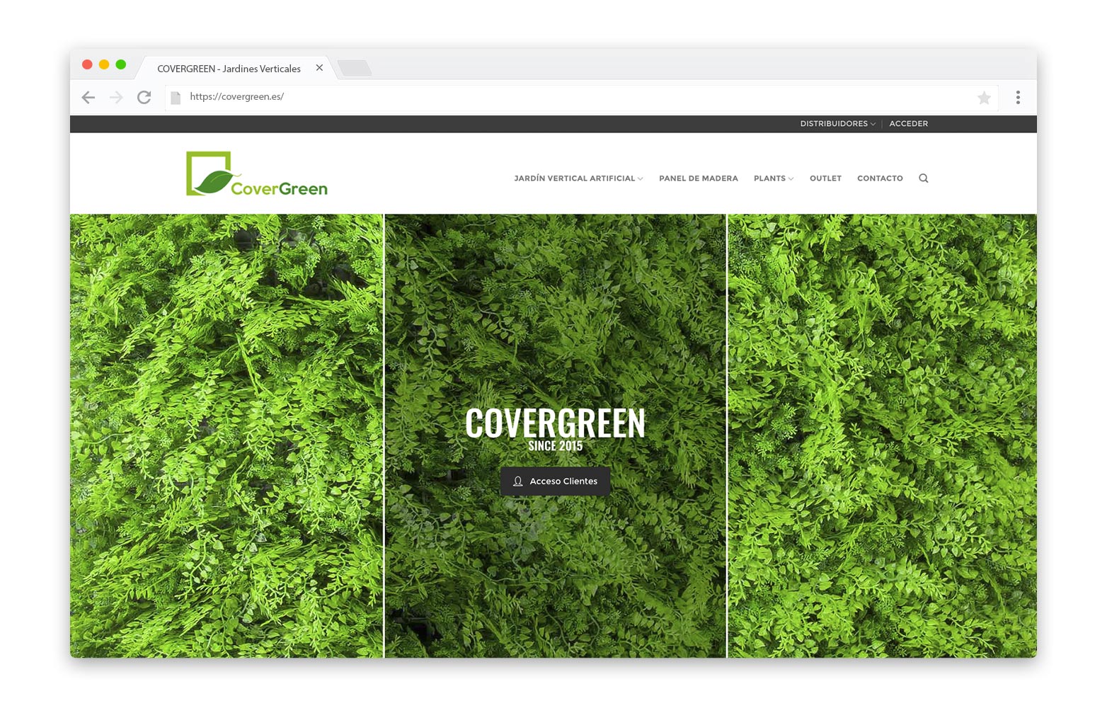 COVERGREEN - Diseño Web - alQuimia Publicidad - Valladolid