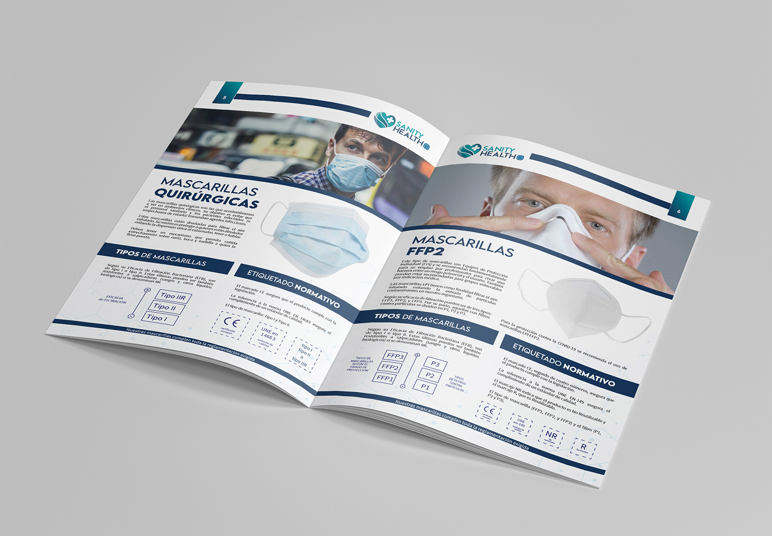 Sanity Health - Diseño Gráfico - alQuimia Publicidad - Valladolid