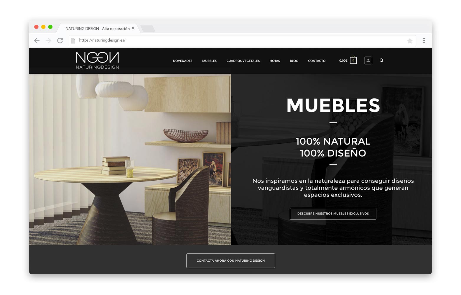 NATURING DESIGN - Diseño Web - alQuimia Publicidad - Valladolid