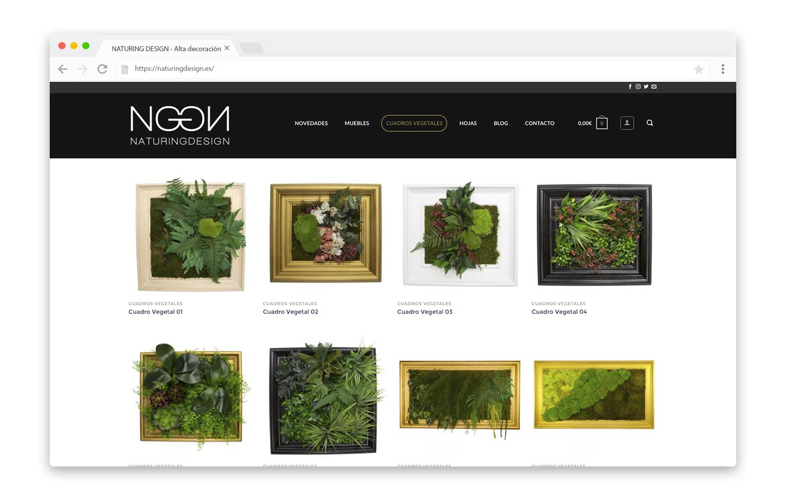 NATURING DESIGN - Diseño Web - alQuimia Publicidad - Valladolid