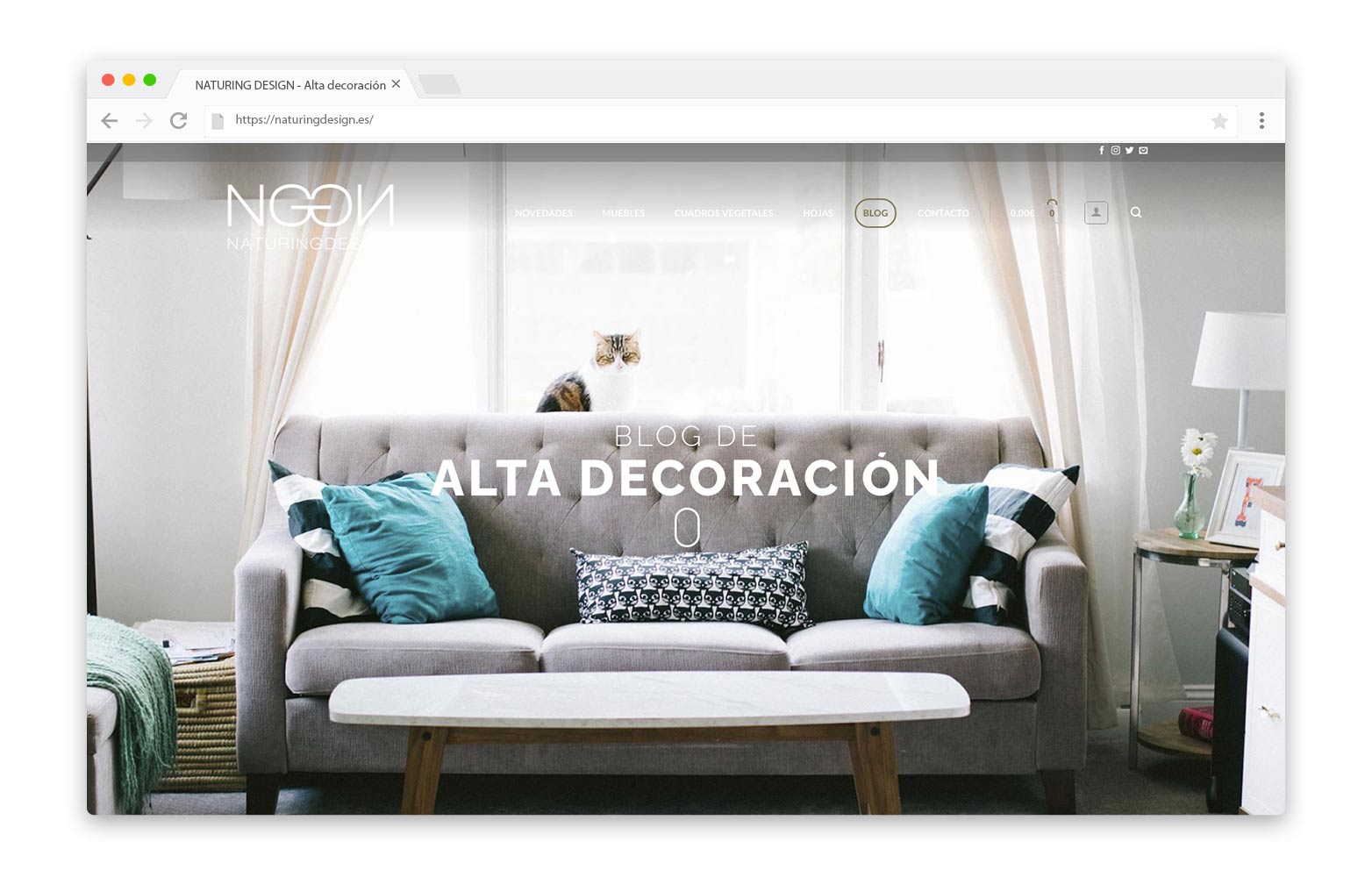 NATURING DESIGN - Diseño Web - alQuimia Publicidad - Valladolid