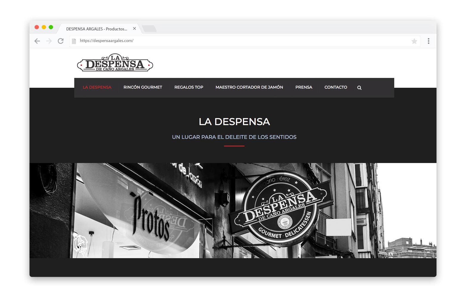 DESPENSA DE CAÑO ARGALES - Diseño Web - alQuimia Publicidad - Valladolid