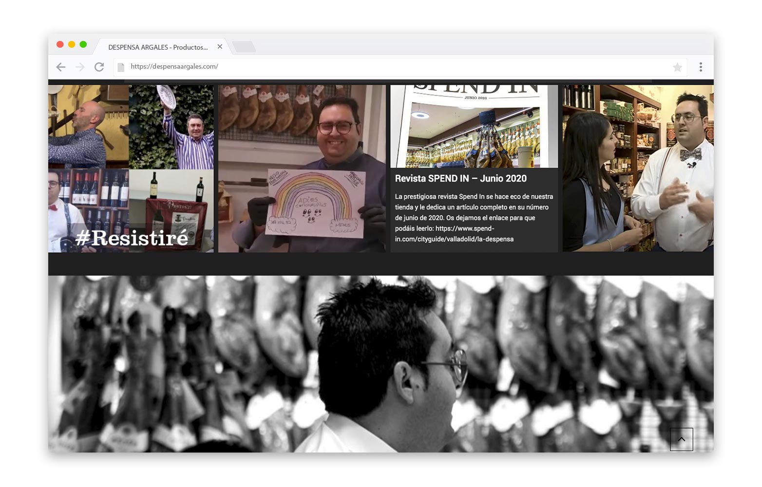 DESPENSA DE CAÑO ARGALES - Diseño Web - alQuimia Publicidad - Valladolid